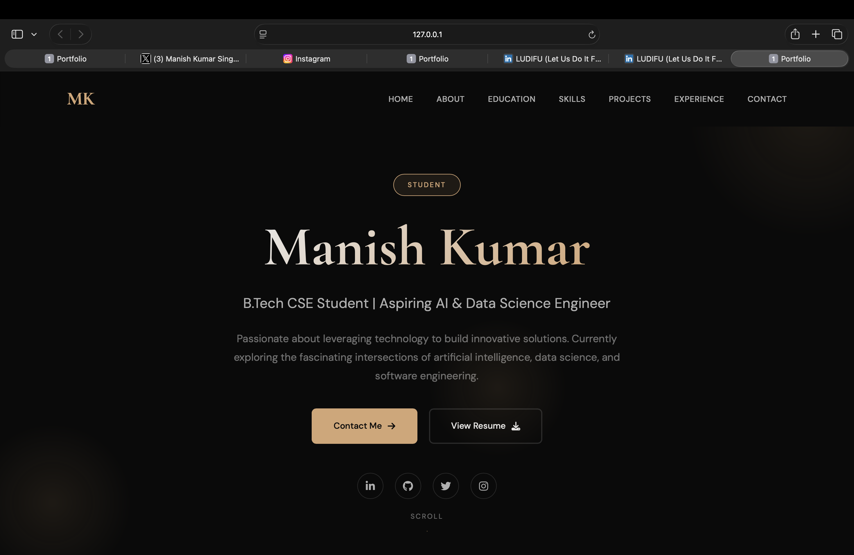 Personal Portfolio Website